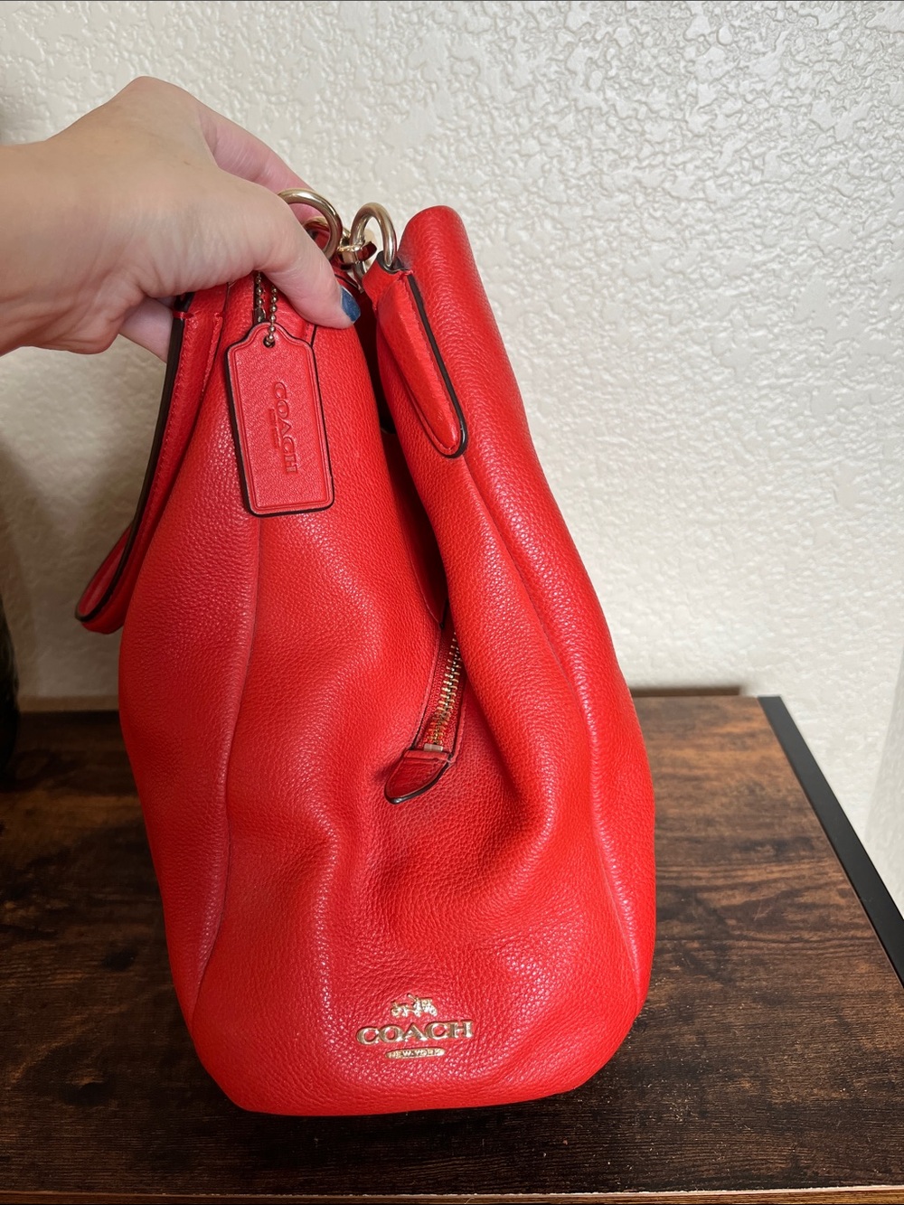 Coach Madison Phoebe Pebbled Leather Shoulder Bag - Picture 2 of 16